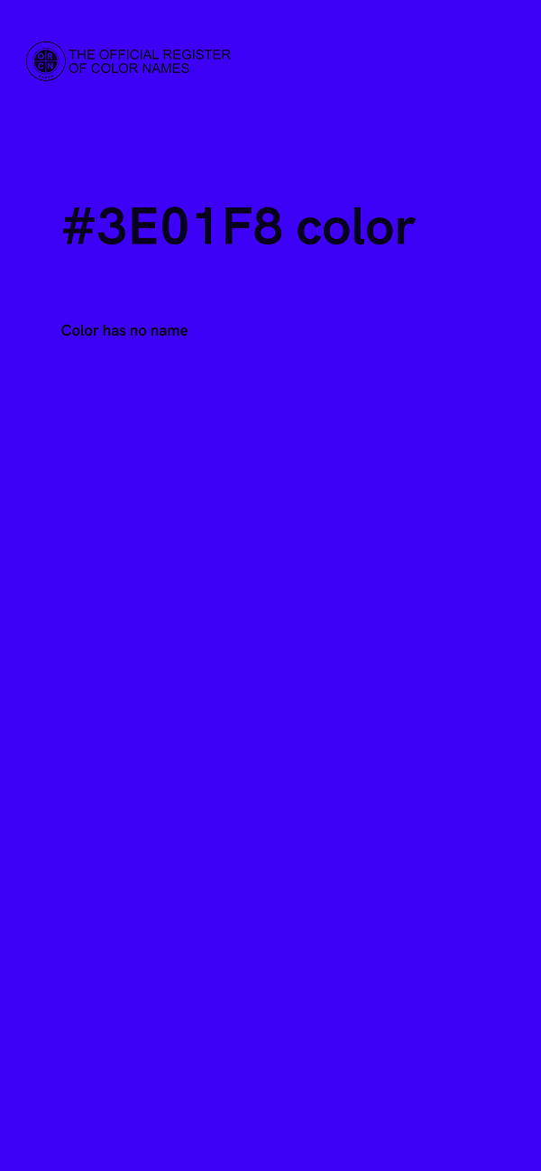 #3E01F8 color image