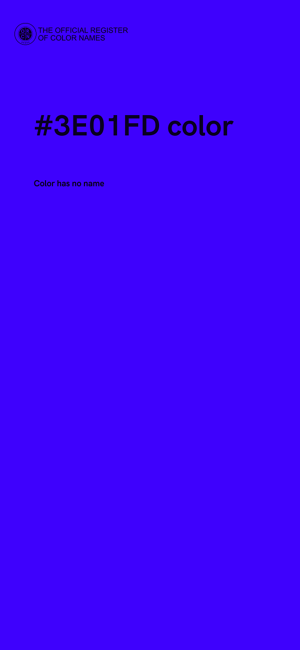#3E01FD color image