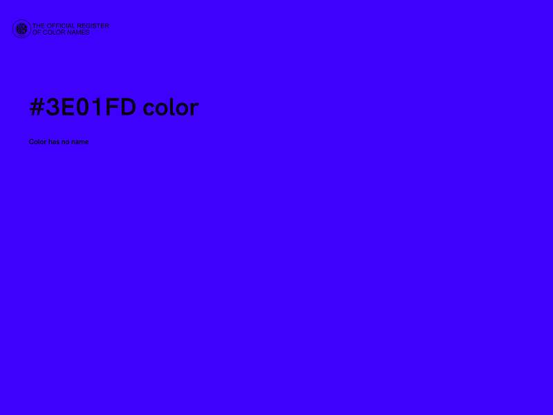 #3E01FD color image