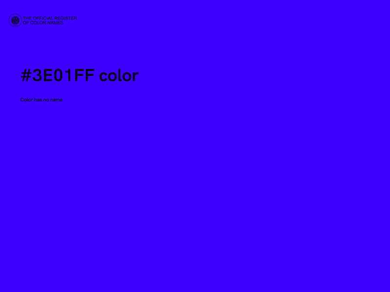 #3E01FF color image