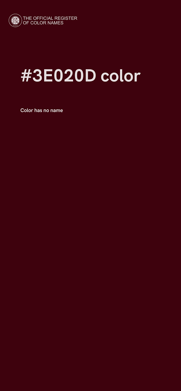 #3E020D color image