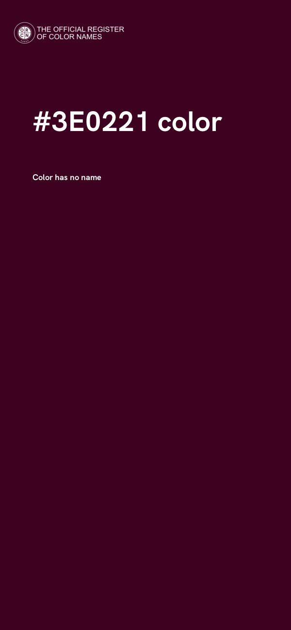 #3E0221 color image