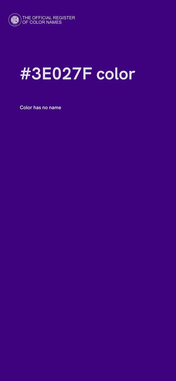 #3E027F color image