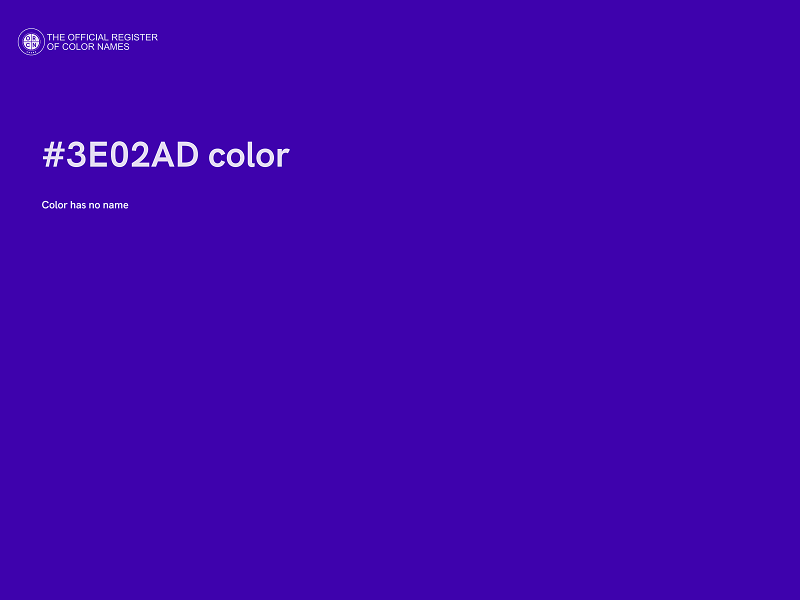 #3E02AD color image