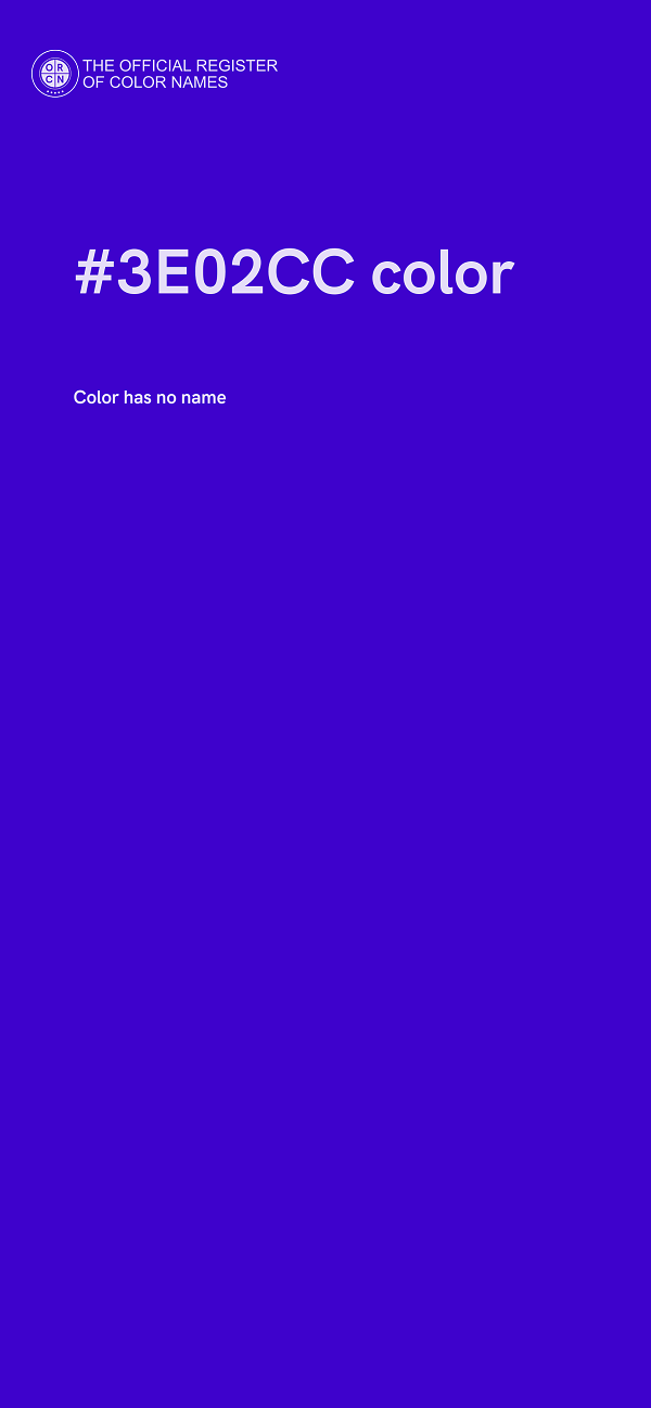 #3E02CC color image
