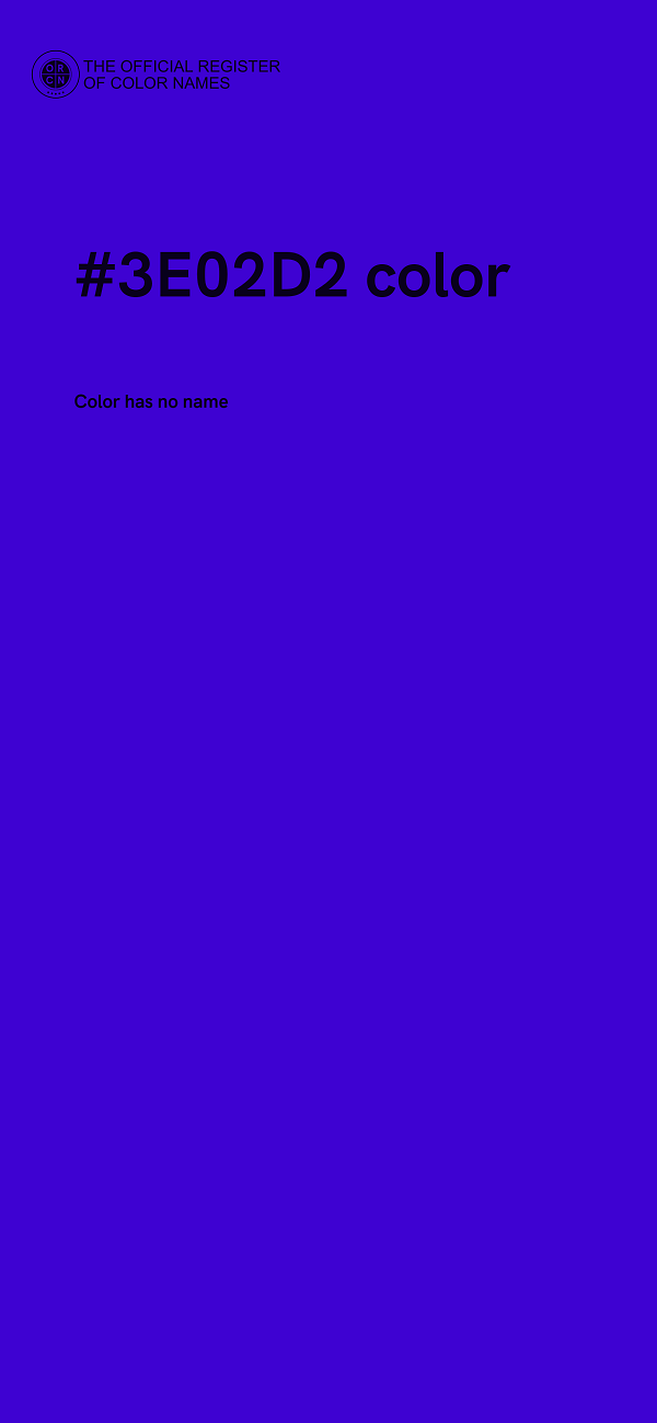 #3E02D2 color image