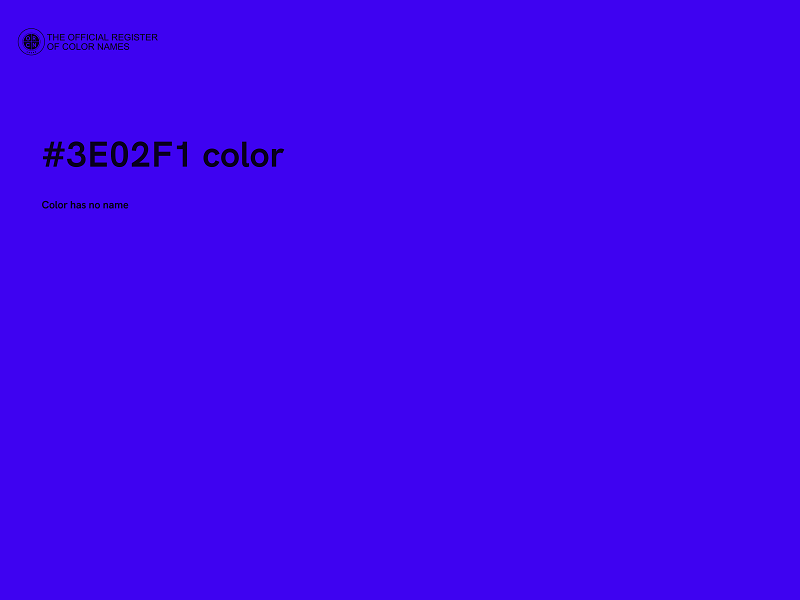 #3E02F1 color image