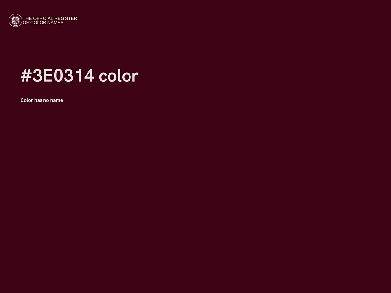#3E0314 color image