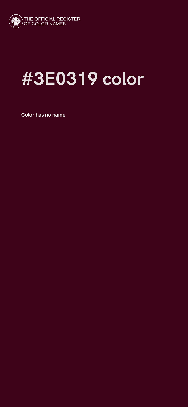 #3E0319 color image