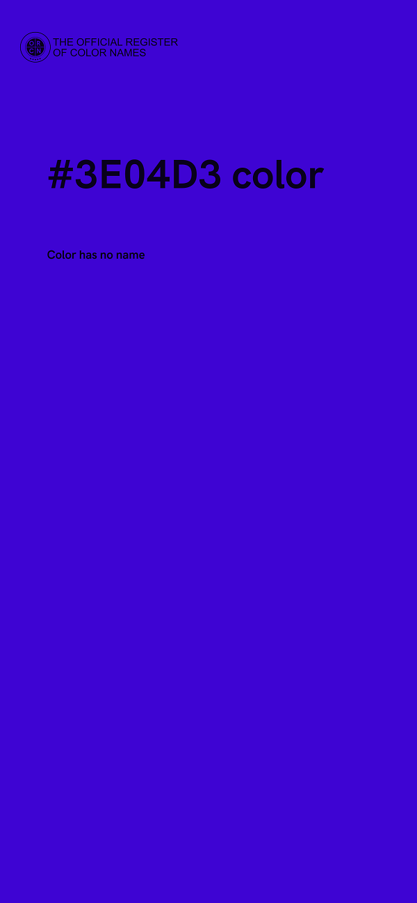 #3E04D3 color image