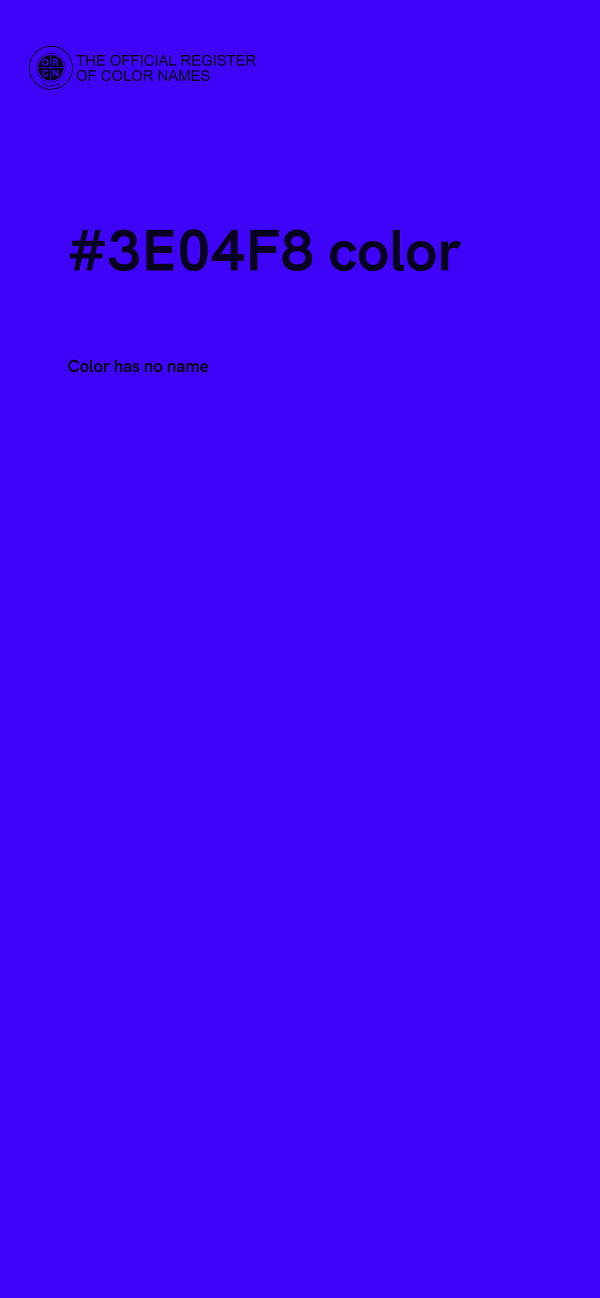 #3E04F8 color image