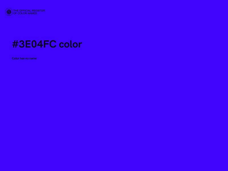 #3E04FC color image