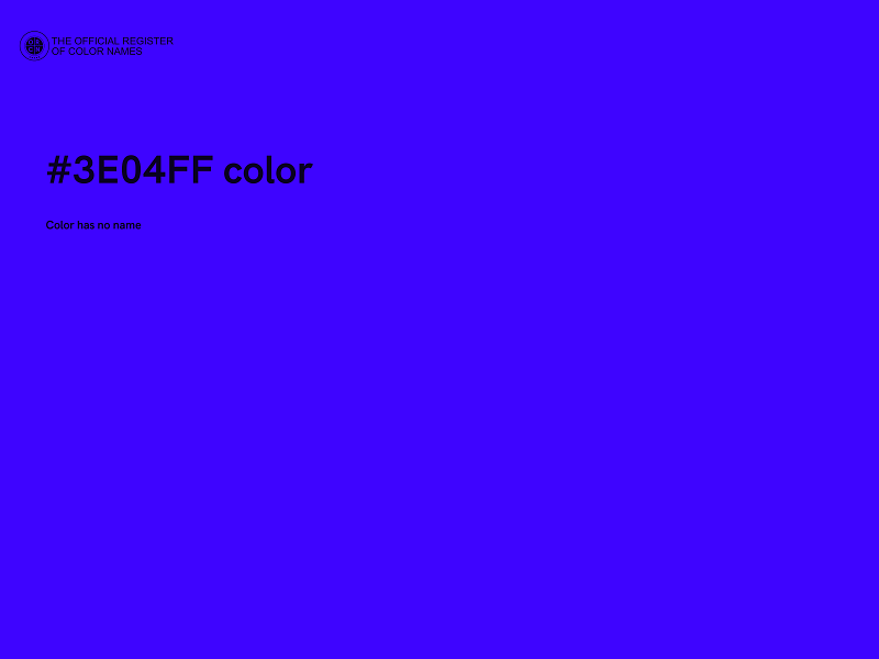 #3E04FF color image