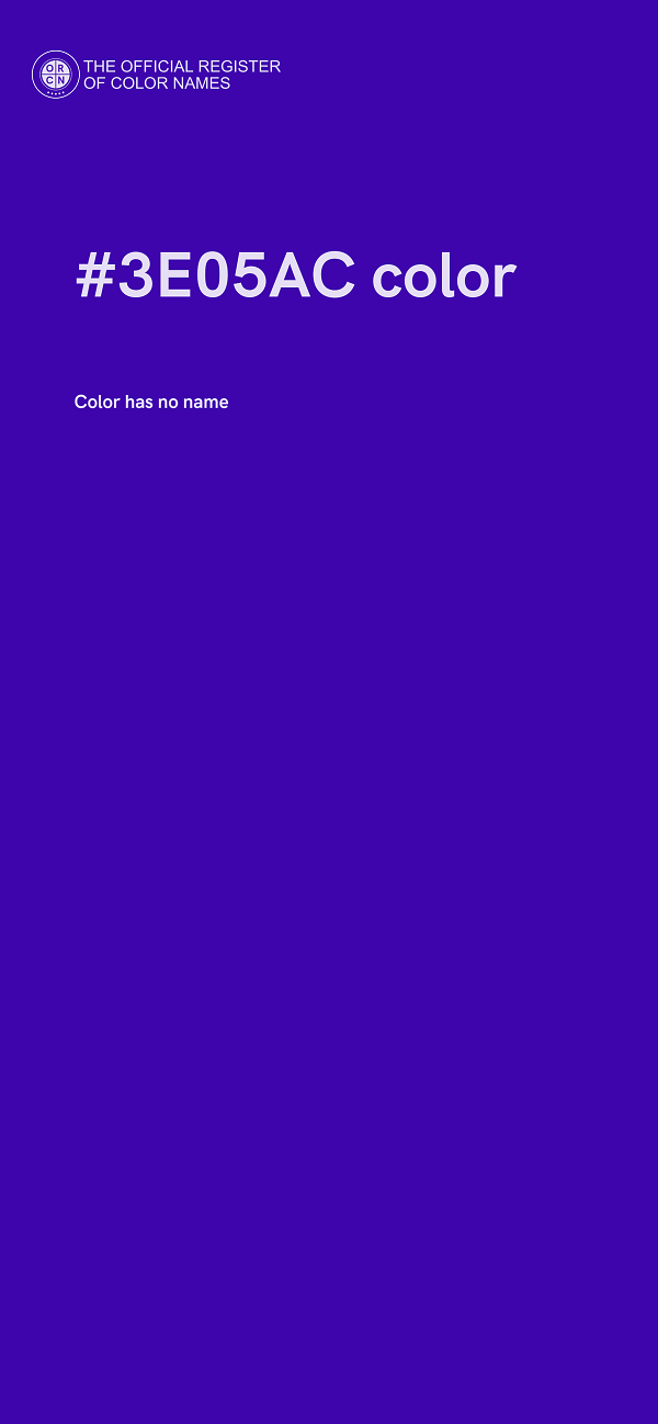 #3E05AC color image