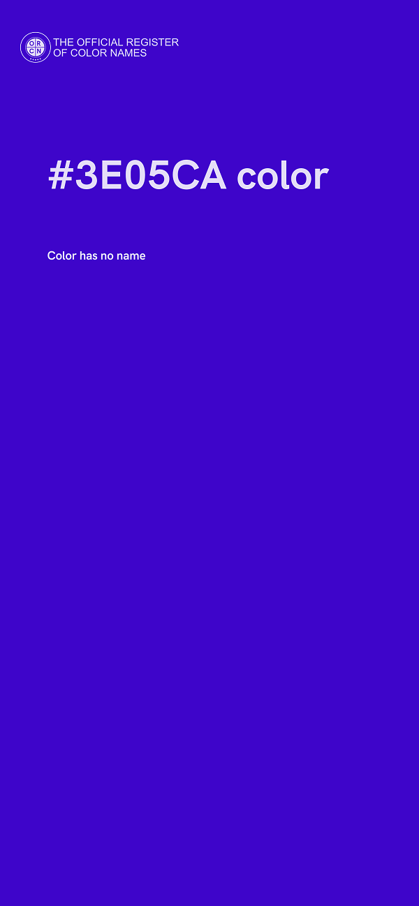 #3E05CA color image