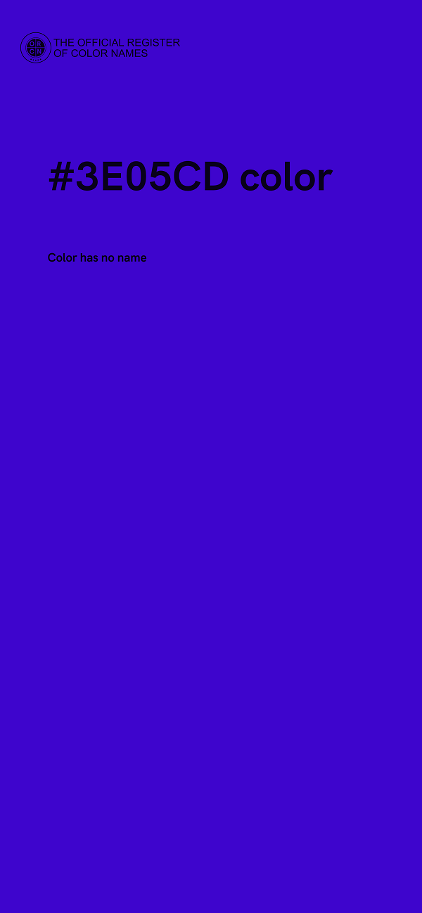 #3E05CD color image