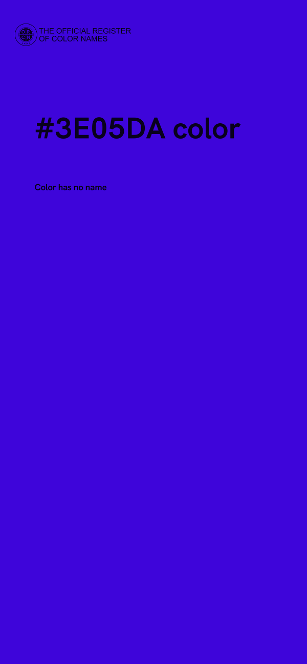 #3E05DA color image