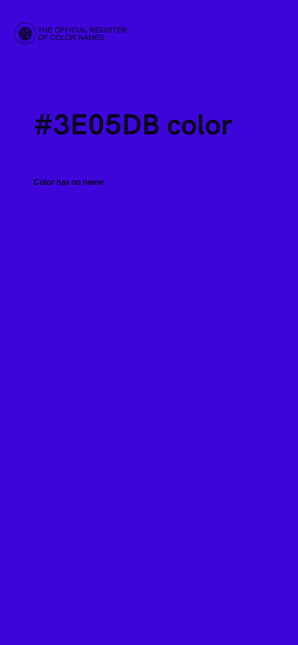 #3E05DB color image
