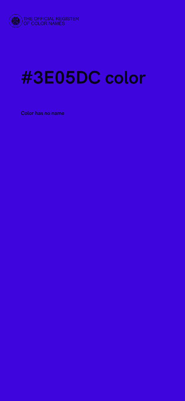 #3E05DC color image