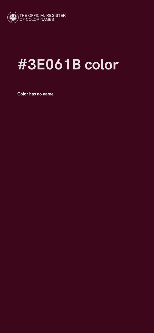 #3E061B color image
