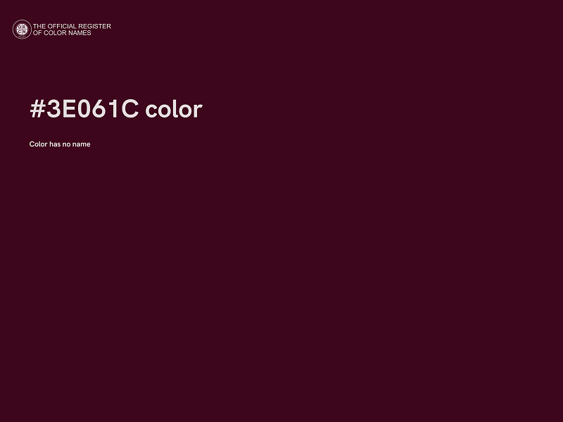 #3E061C color image