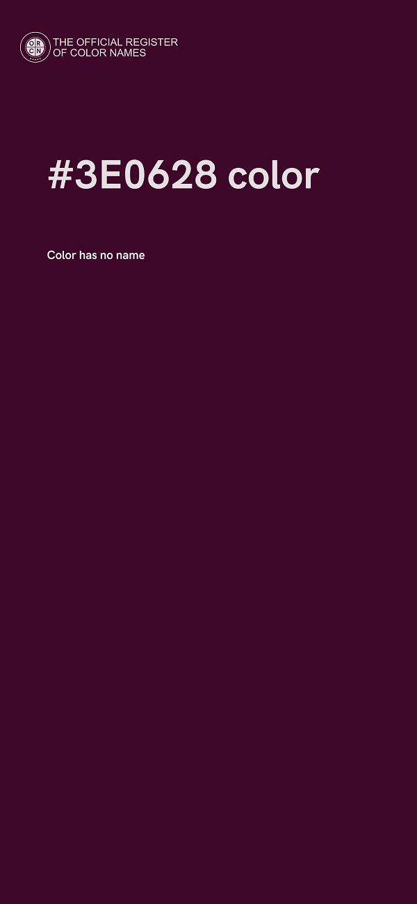#3E0628 color image