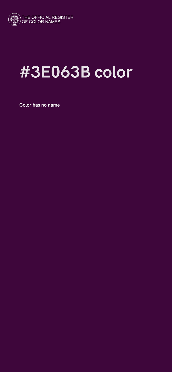 #3E063B color image