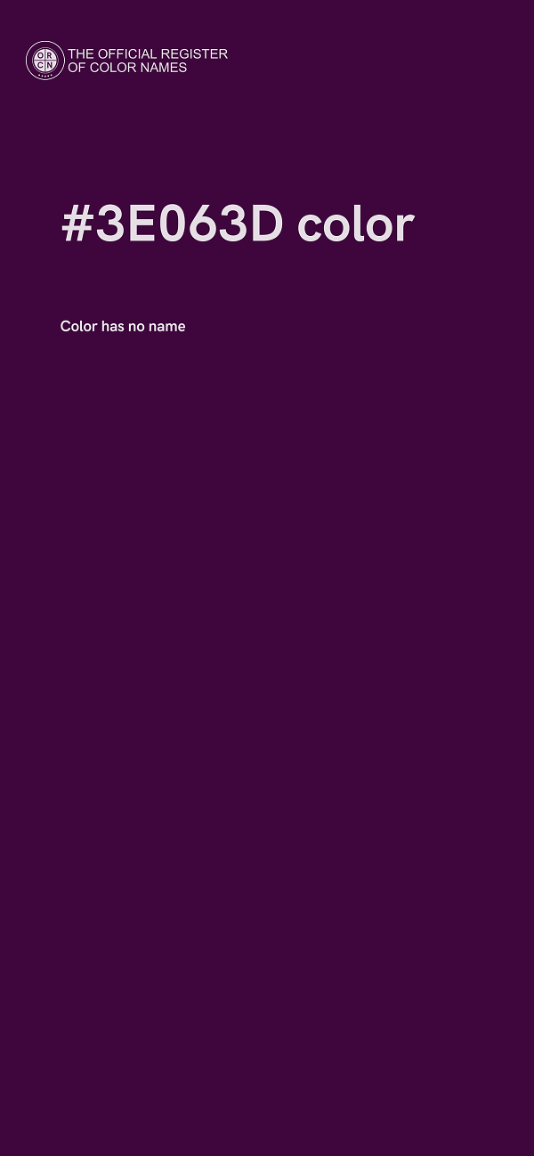#3E063D color image