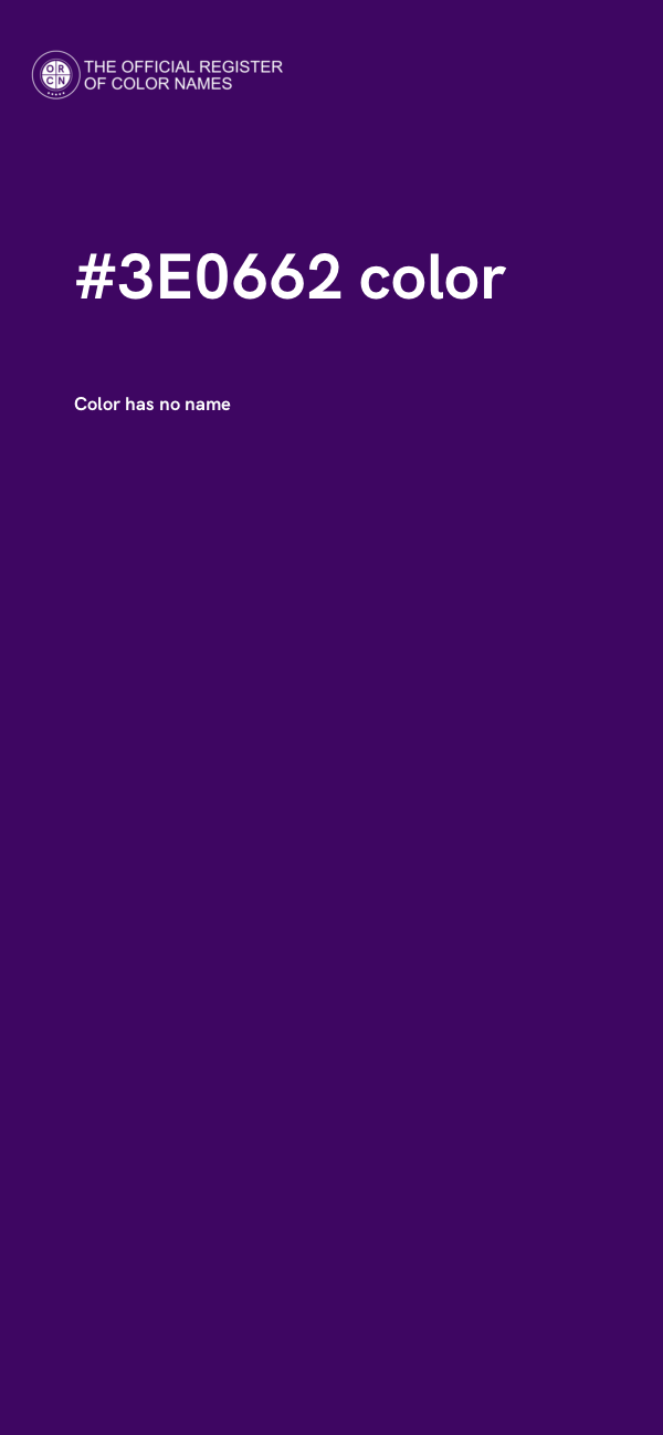 #3E0662 color image