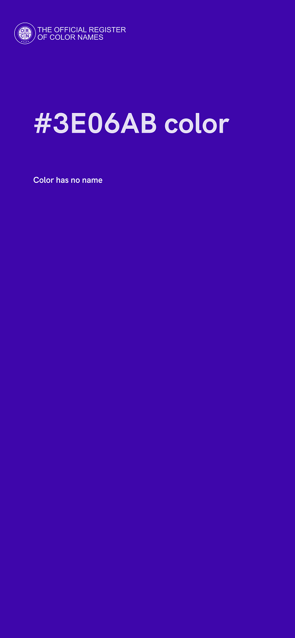 #3E06AB color image