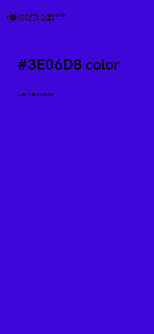#3E06D8 color image