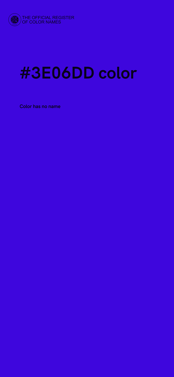 #3E06DD color image