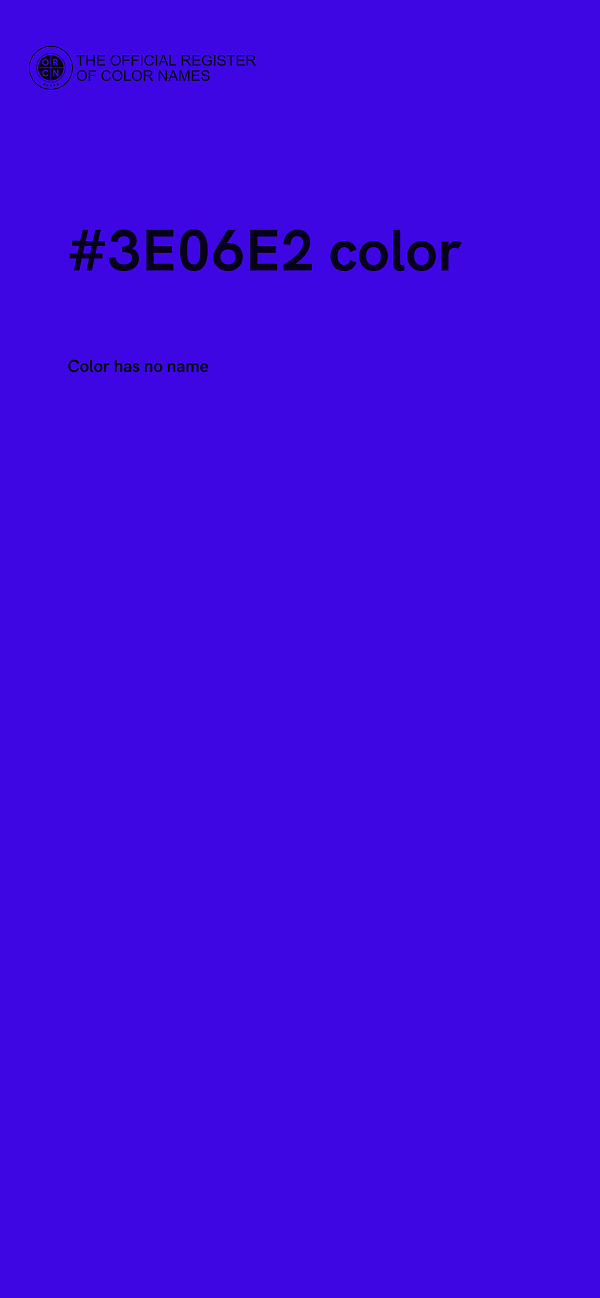 #3E06E2 color image