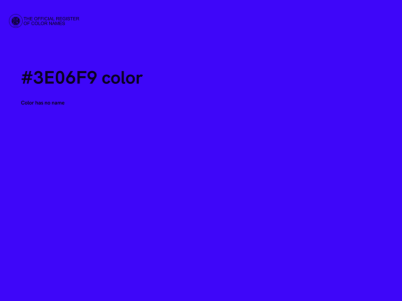 #3E06F9 color image