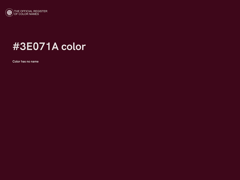 #3E071A color image