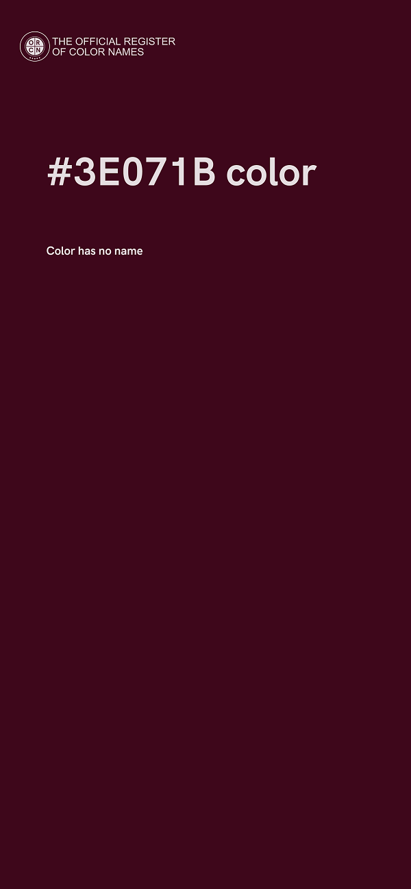 #3E071B color image