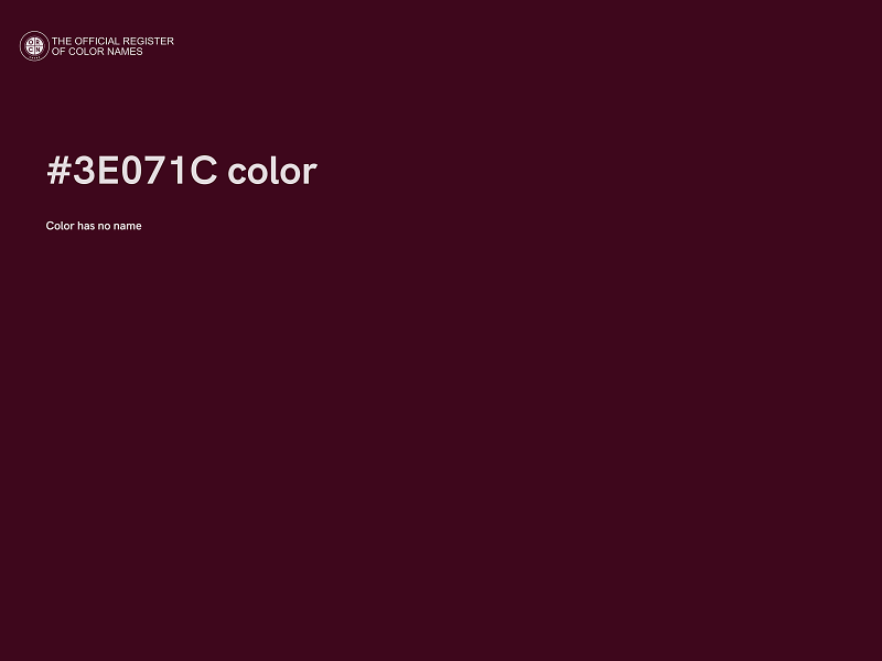 #3E071C color image