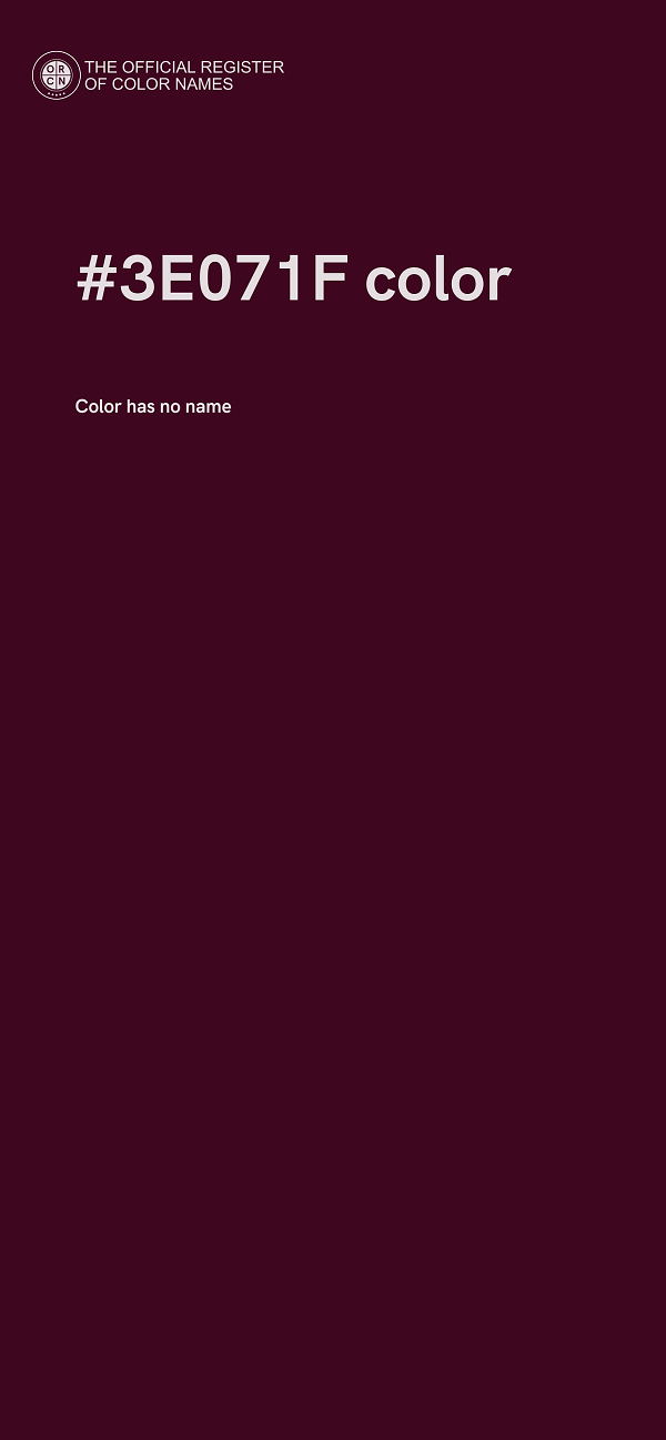 #3E071F color image