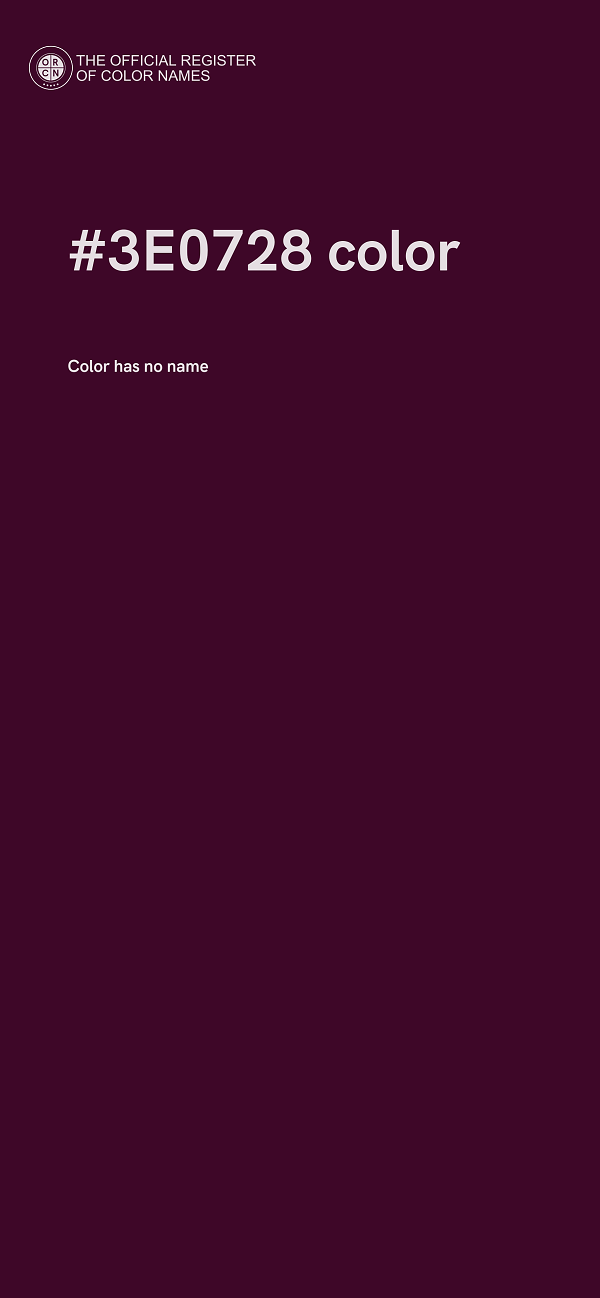 #3E0728 color image