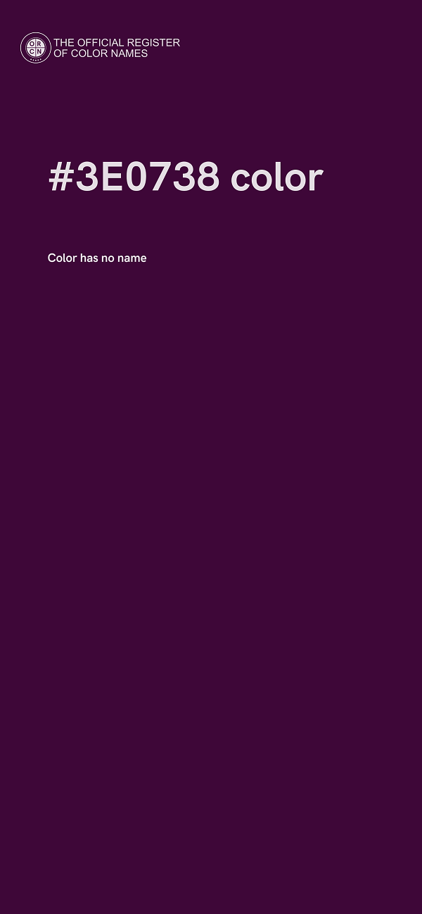 #3E0738 color image