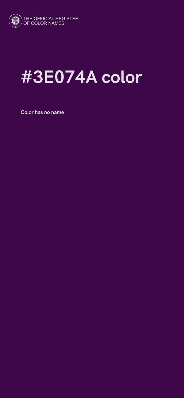 #3E074A color image
