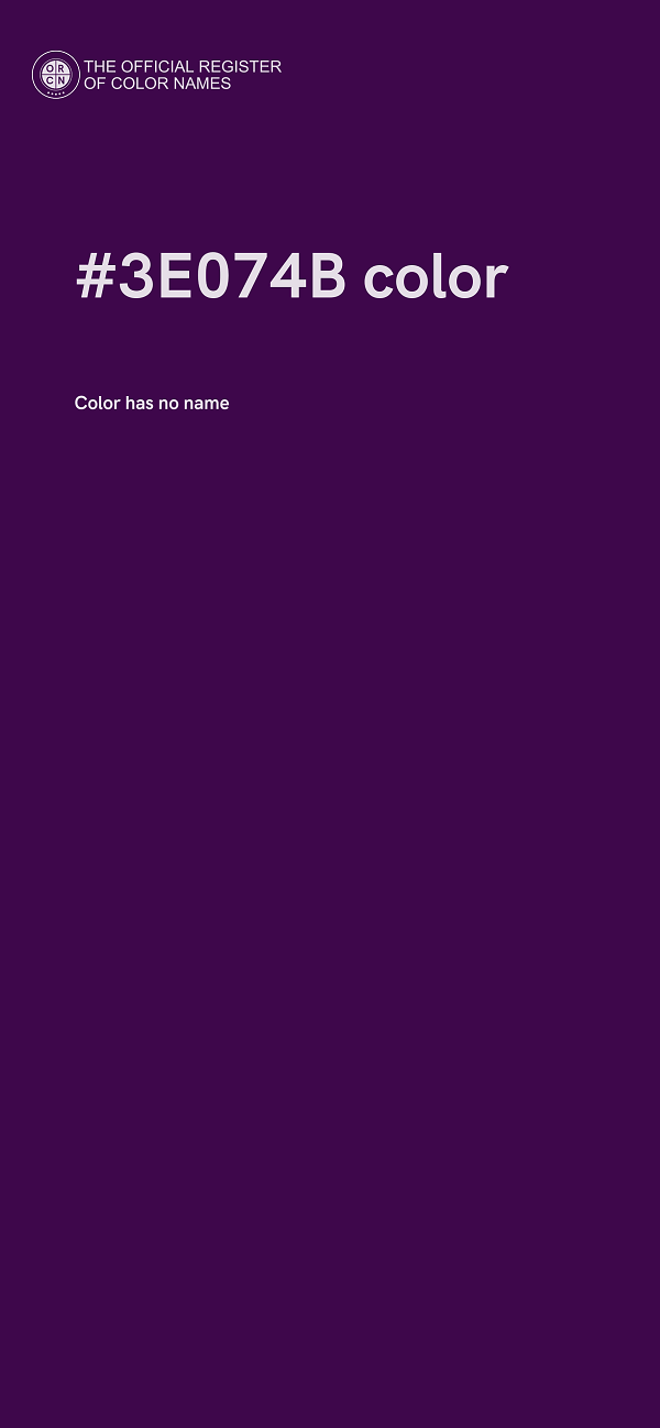 #3E074B color image