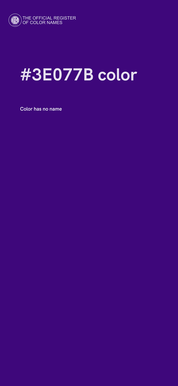 #3E077B color image
