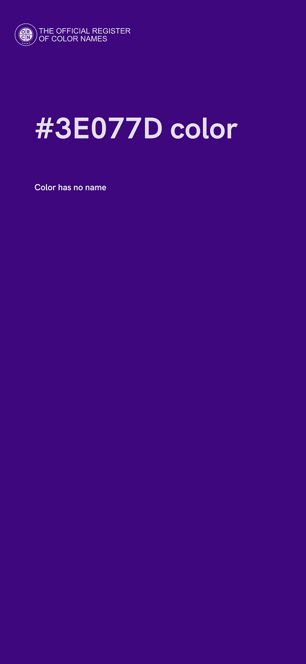 #3E077D color image