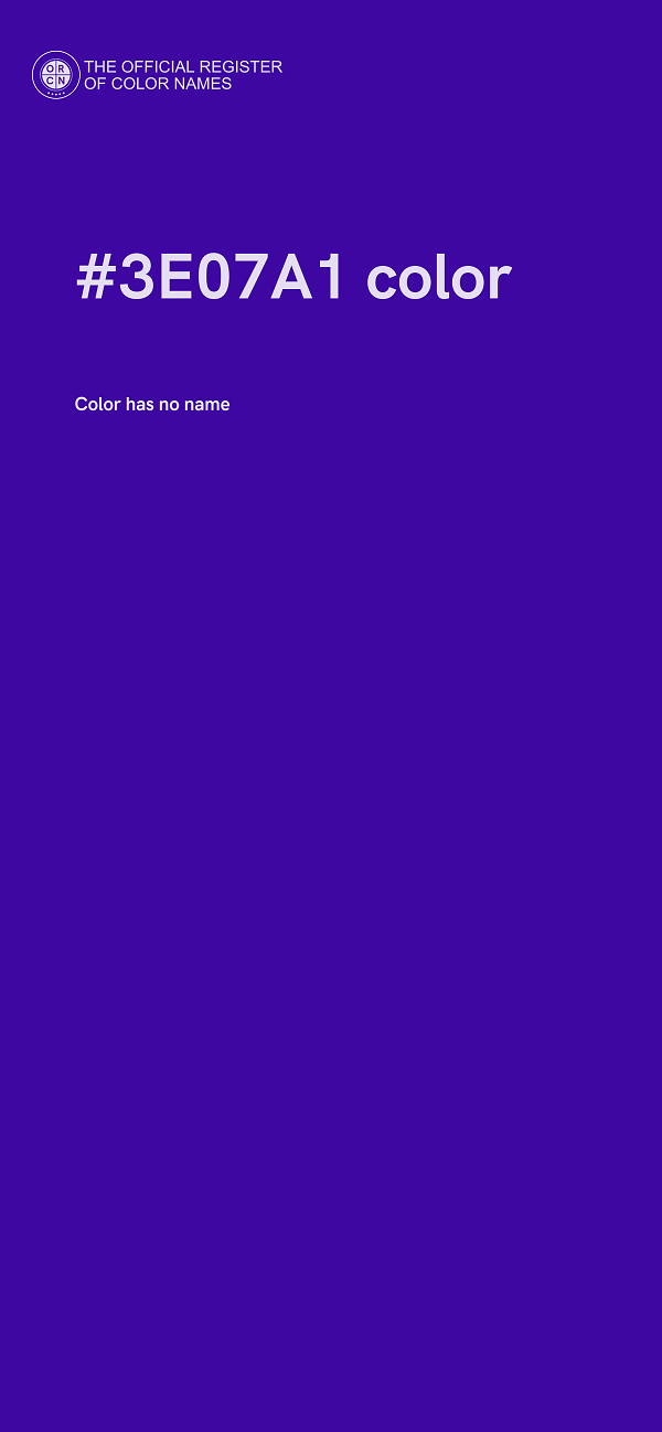 #3E07A1 color image