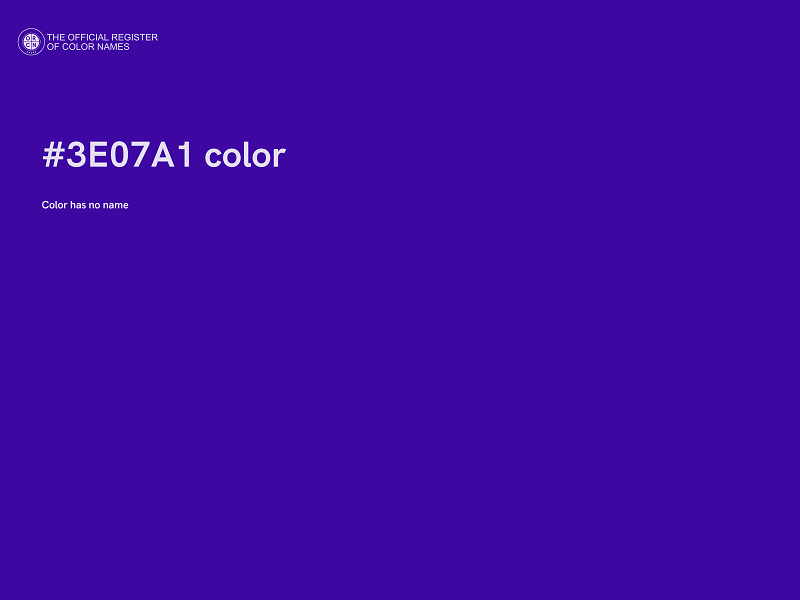 #3E07A1 color image