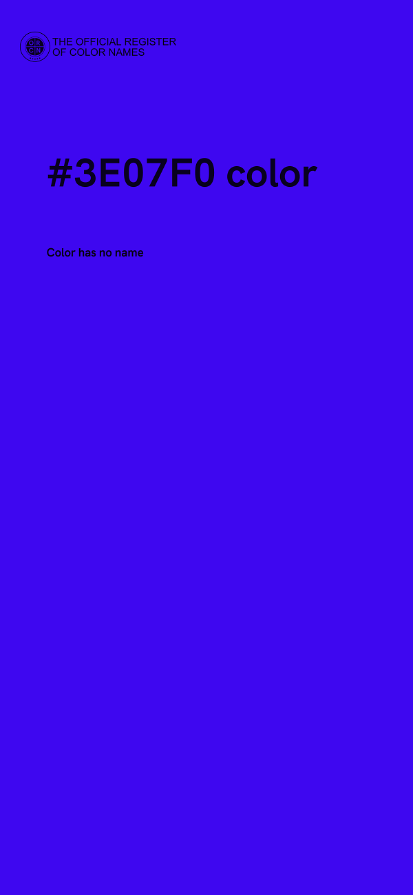 #3E07F0 color image