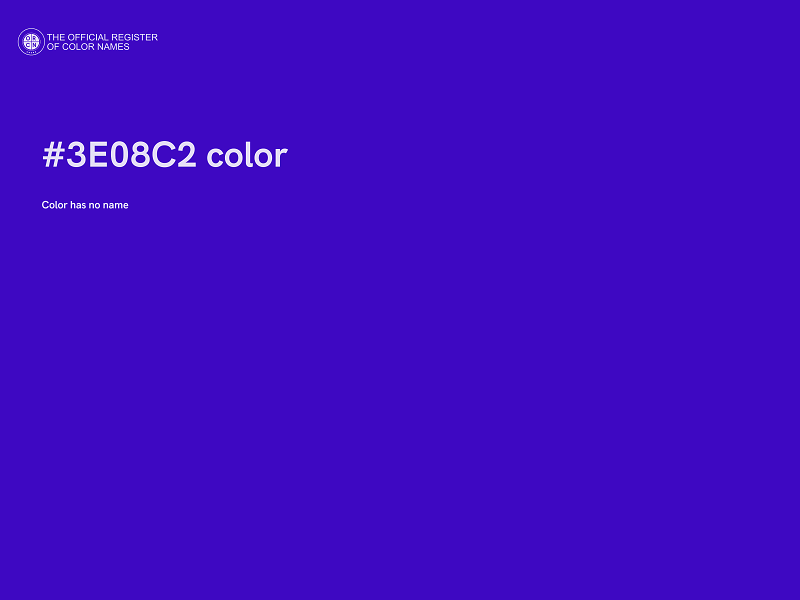 #3E08C2 color image