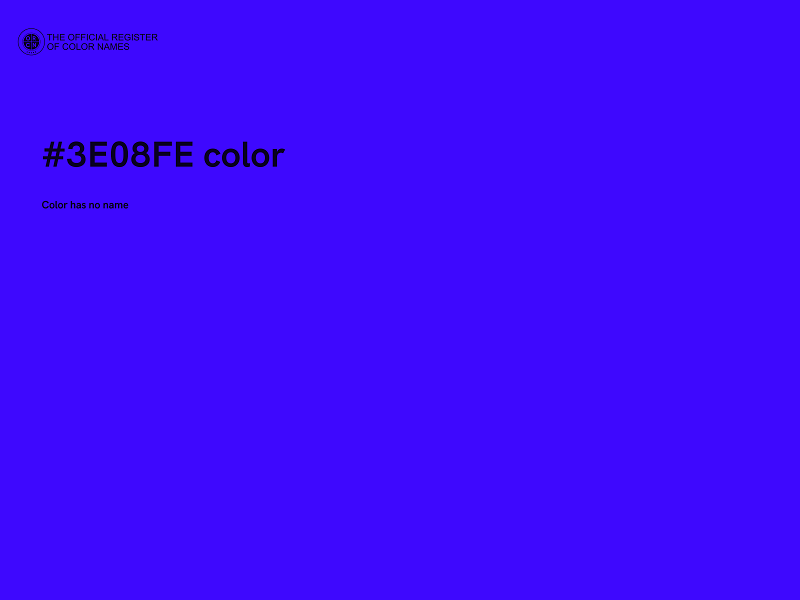 #3E08FE color image