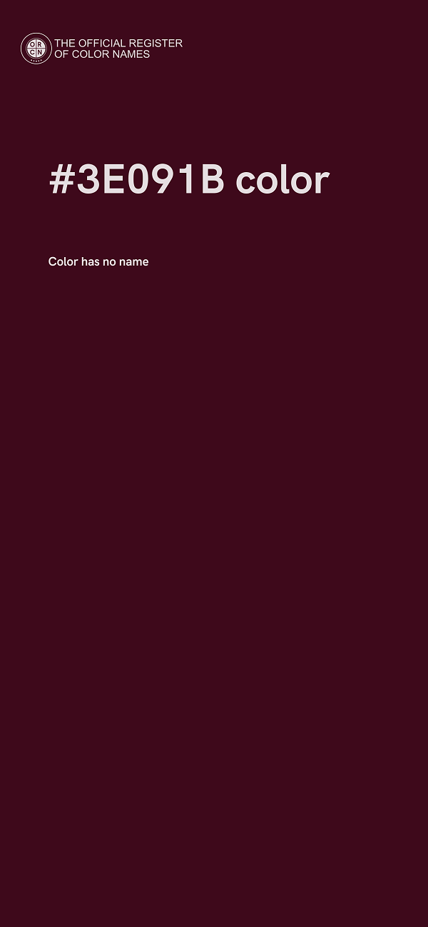 #3E091B color image